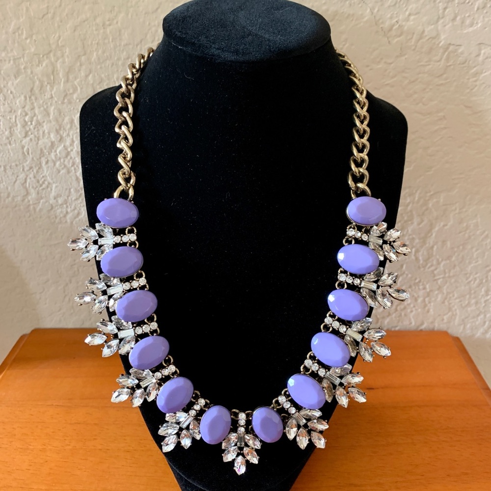Jewelmint necklace with lavender jewels